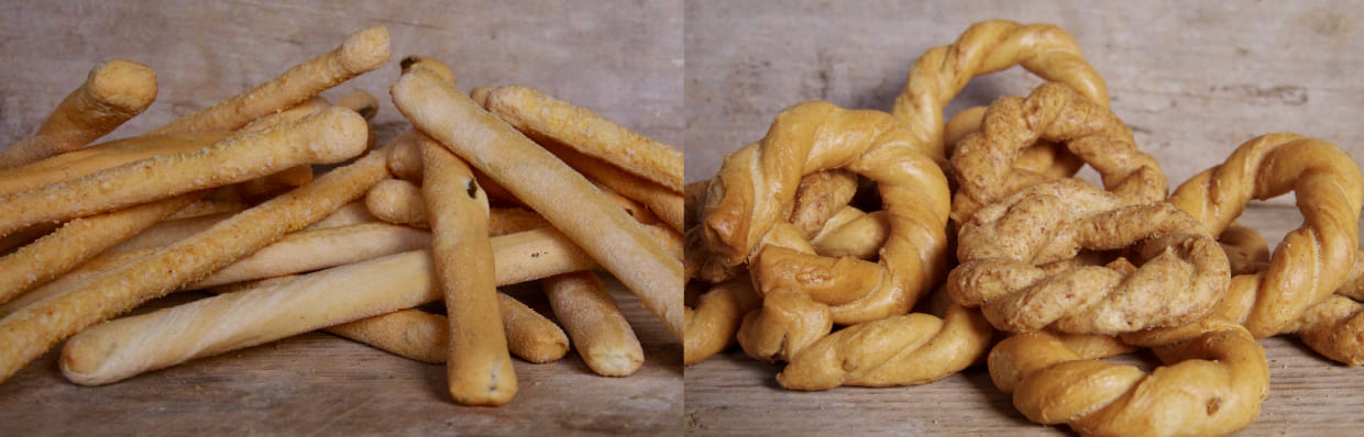 Gressins et tarallis