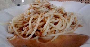 Spaghetti au mijoté de boeuf