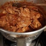 Cuisson du poulet chasseur